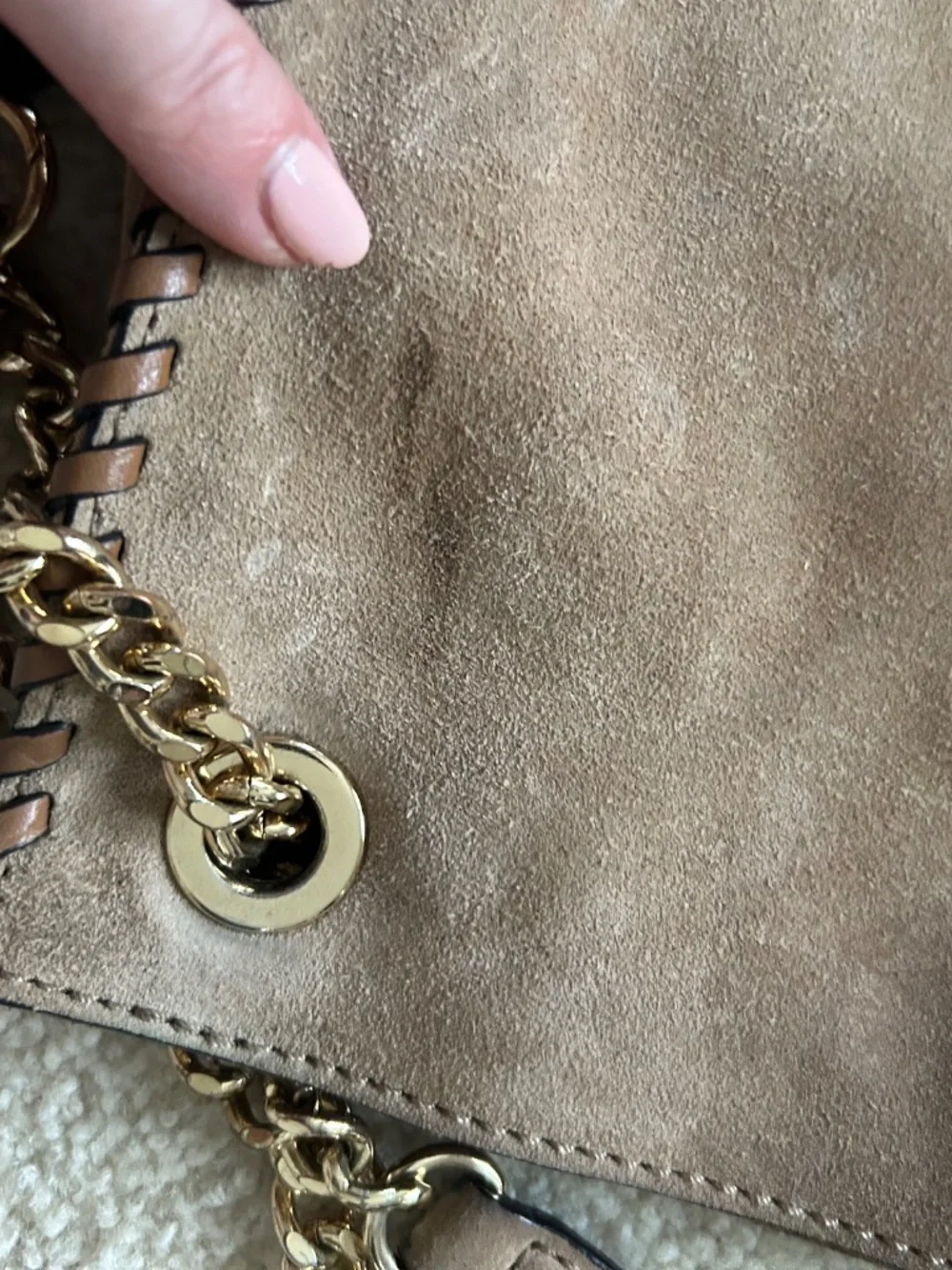 Michael Kors suede bag